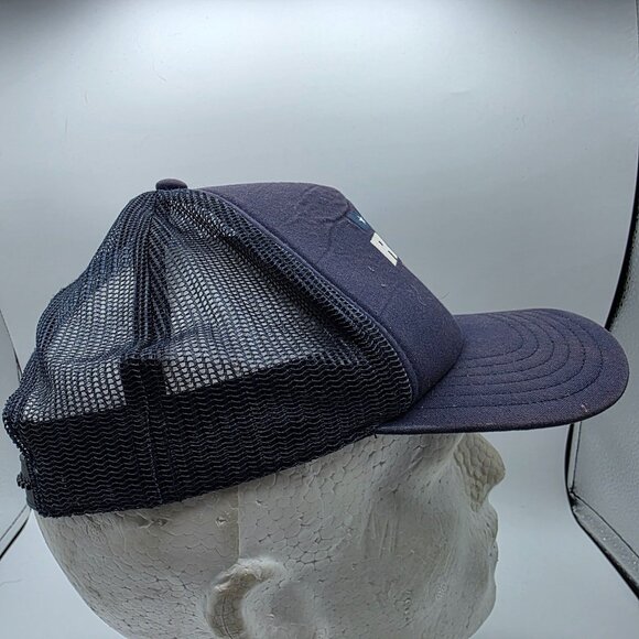 Rvca Rodeo Team Boys Fit Trucker Hat Blue Snapback Adjustable Casual Outdoors - Picture 4 of 9